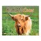 BrownTrout; Highland Cows | 2027 7.5 x 6 Inch Monthly Double-View Easel Desk Calendar; Category:Desk Calendars; Image:2